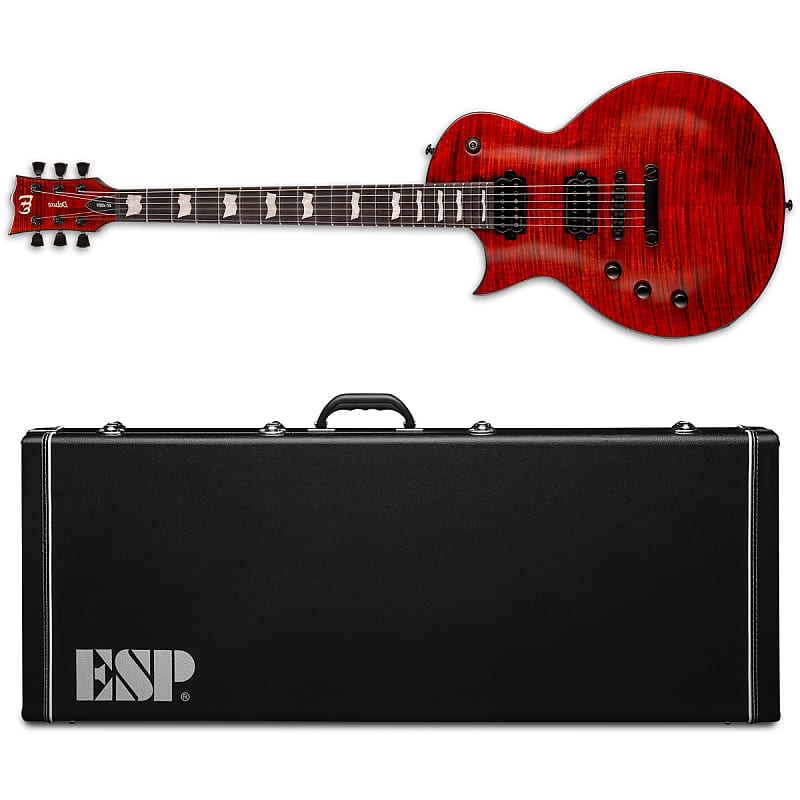 ESP LTD EC-1001 LH Tiger Eye  FM Left-Handed Electric Guitar + Hard Case Fluence image 1