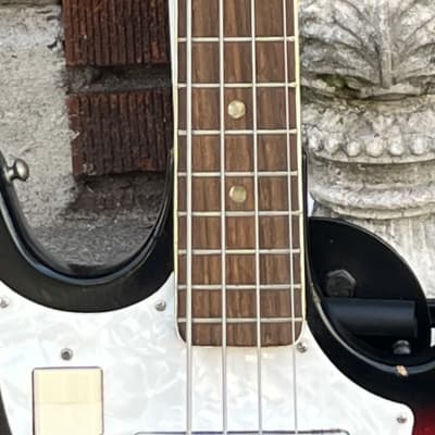 1960s MIJ Rexina Kawai Teisco Short Scale Electric Bass Guitar~Tri Tone Brown Sunburst~Lots of Mojo!~VIDEO! image 20