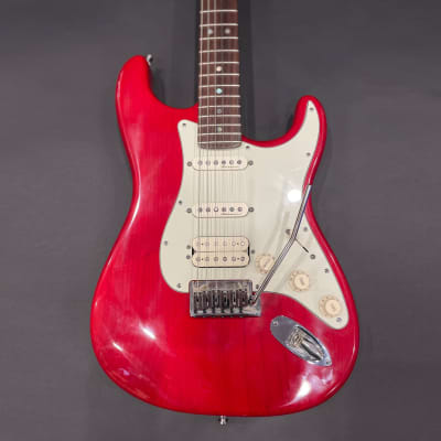 Fender American Deluxe Fat Stratocaster HSS with Rosewood Fretboard 2000 - Crimson Transparent for sale