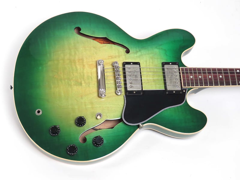 1997 Gibson ES-335 59 Dot Reissue Custom Shop - Rare Green Burst Finish -  Figured Top - Custom Order One Off