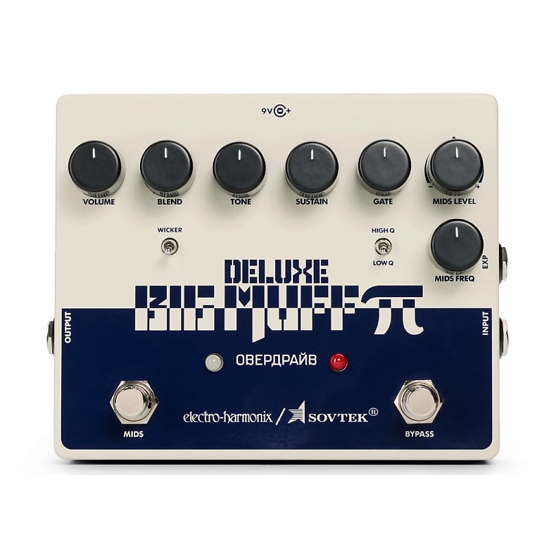 Electro-Harmonix EHX Sovtek Deluxe Big Muff Pi Fuzz / Distortion / Sustainer Effects Pedal