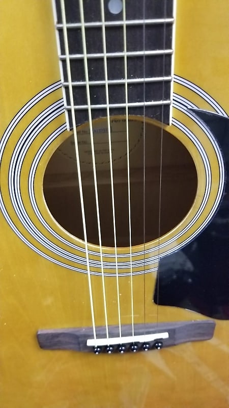 Silvertone Acoustic SD2000 Natural Guitar With Free Gig Bag image 1