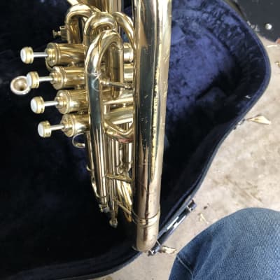 Conn  Constellation Four Valve Baritone (euphonium) with Case and Mouthpiece - plays excellently image 14