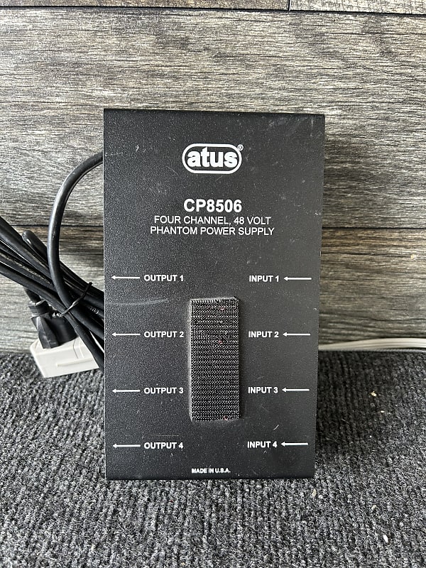 ATUS CP8506 4 Channel 48V Phantom Power Supply USA Made by Reverb