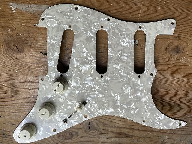 Japanese Fender Stratocaster Strat Pearloid pickguard Reverb UK