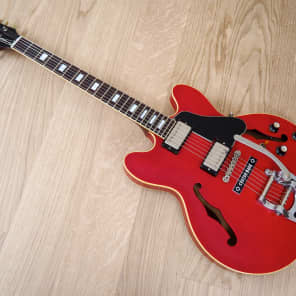 1990 Greco SA-75 Vintage Semi-Hollowbody ES-335 Guitar Cherry