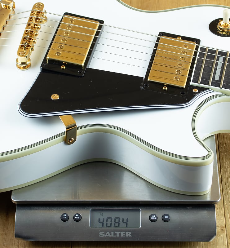 Epiphone Les Paul Custom Pro Electric Guitar Alpine White Finish