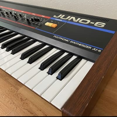 Roland Juno-6 61-Key Polyphonic Synthesizer 1982 - 1984 - Black image 5