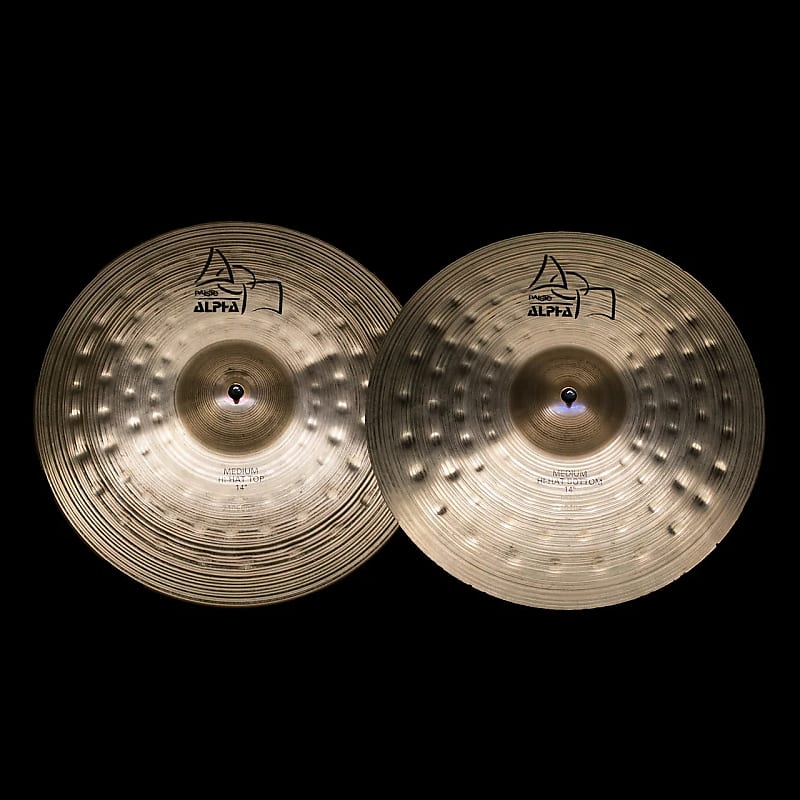 Paiste 14" Alpha Medium Hi-Hat Cymbals (Pair) image 1