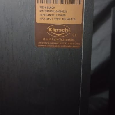 Klipsch RB-35 Bookshelf Speaker Pair - Black image 7