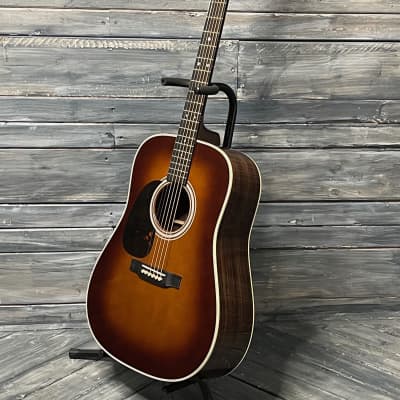 Martin Left Handed D-28 Standard Series Acoustic Guitar- Ambertone finish image 4