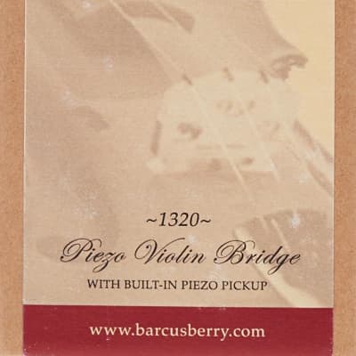 Barcus-Berry 1320 Piezo Transducer Violin Pickup Bridge with 1/4" Jack image 2