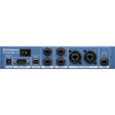 PreSonus Studio 68 - 6x6 192 kHz, USB 2.0 Audio/MIDI Interface image 2
