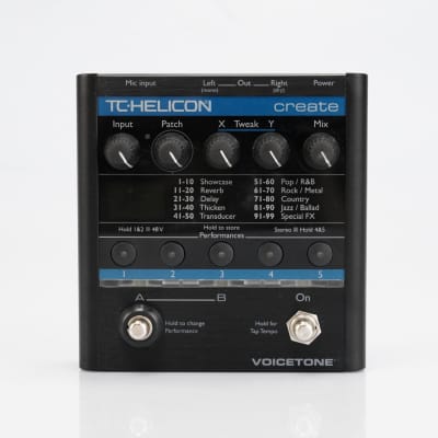 TC Helicon VoiceTone Create Vocal Effects Pedal w/ XLR Cable #54017 | Reverb