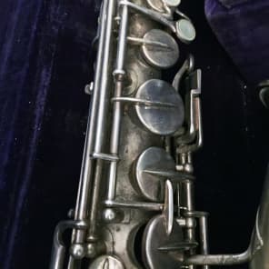 1924 Buescher True Tone Low Pitch Alto Saxophone Original Case & Mouthpiece image 12