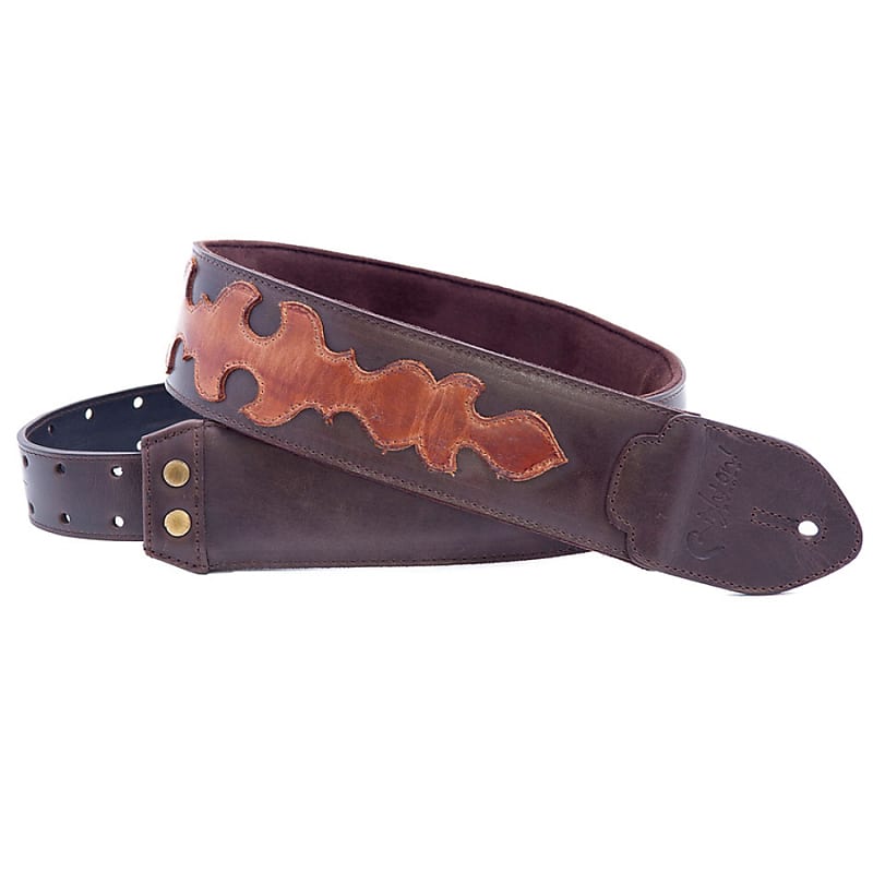 RightOn Arrow Brown Funky Collection Guitar Strap image 1