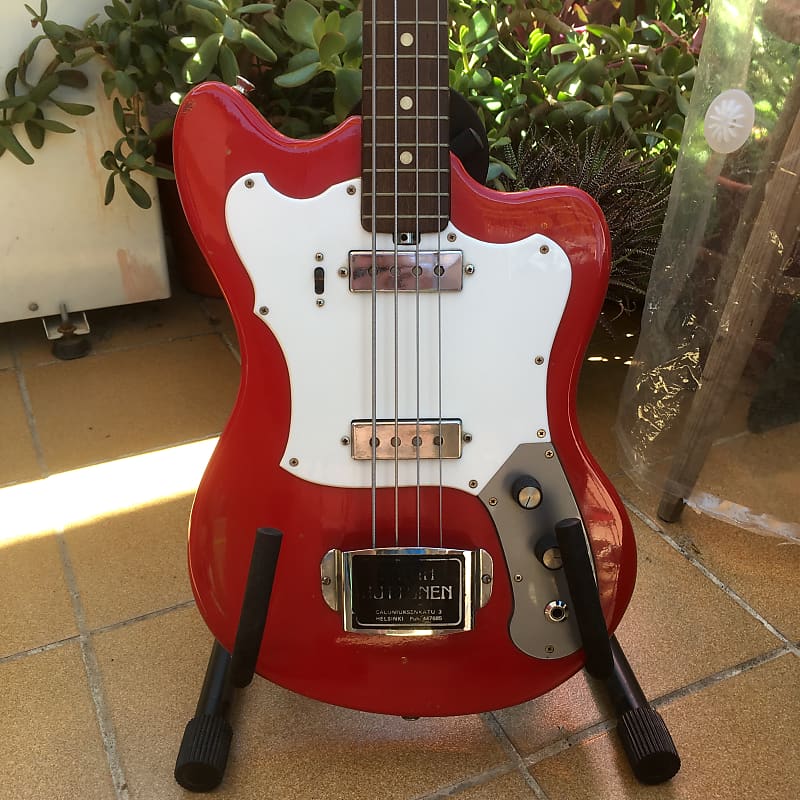 Eko Manta Bass 1972 Cherry Red image 1