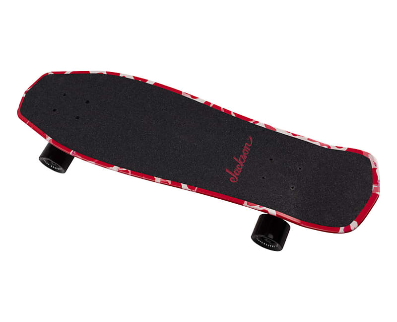 Jackson Red/white Crackle Skateboard image 1