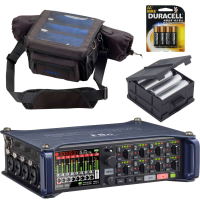 Zoom F8n Multi Track Field Recorder With PCF-8 Protective Case, BCF-8 battery case & batteries image 1