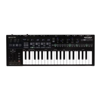 Arturia KeyStep Pro Chroma 37-Key Controller and Unparalleled 4-Track Sequencer and Keyboard with Blue LEDs and Stylish Knob Caps (Gray)