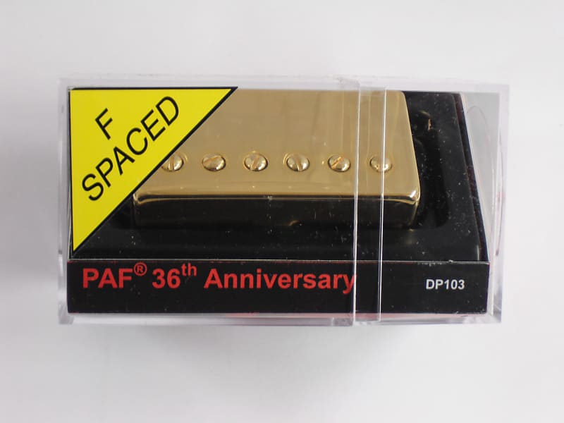 DiMarzio F-Spaced PAF 36th Anniversary Neck W/Gold Cover DP 103 image 1