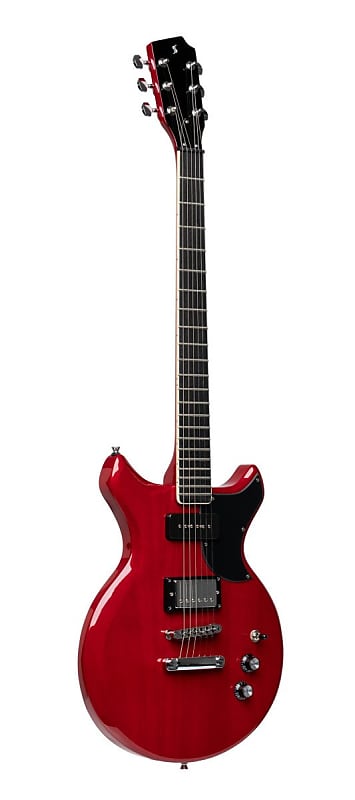 Stagg Silveray Series Double Cutaway Electric Guitar - Trans Cherry - SVY DC TCH image 1