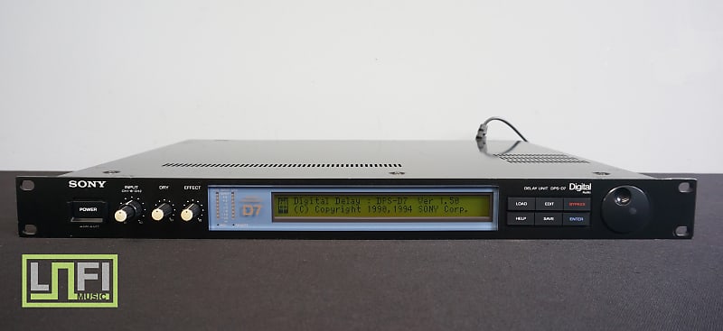 Sony DPS-D7 90s Stereo Digital Delay 1U Rack Effects Unit - | Reverb