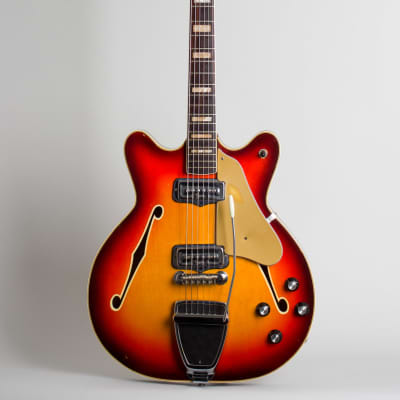 Fender  Coronado II Thinline Hollow Body Electric Guitar (1967), ser. #188675, molded plastic hard shell case. imagen 1
