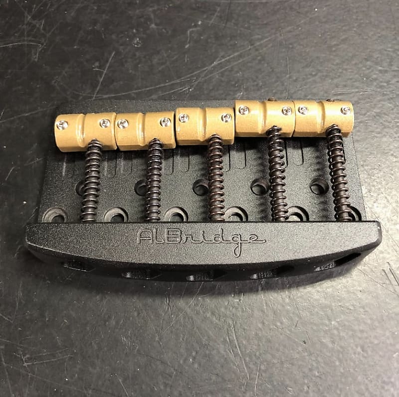 AlBridge Parts Black Direct Replacement Bridge for 5String Reverb
