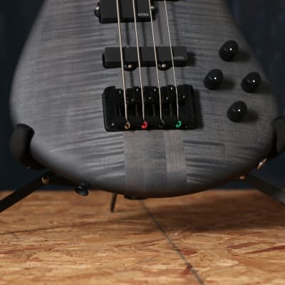 Spector Euro 4LX Electric Bass Guitar in Trans Black Stain Matte image 2
