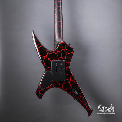 Ormsby GTR Series Metal X 7 string 2021 Red / Black Crackle Serial