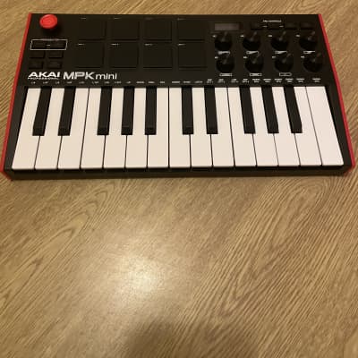 Akai MPK Mini MKIII 25-Key MIDI Controller 2020 - Present - Red with Black Keys