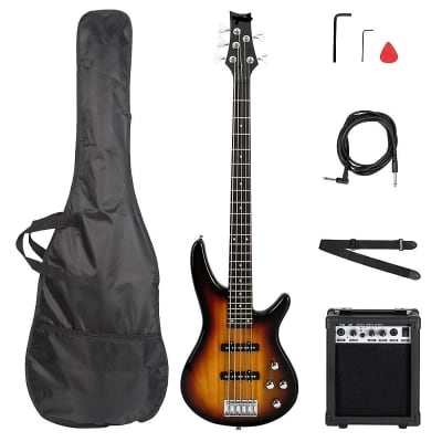 Schecter Diamond Series Stiletto Elite 5 String Bass | Reverb