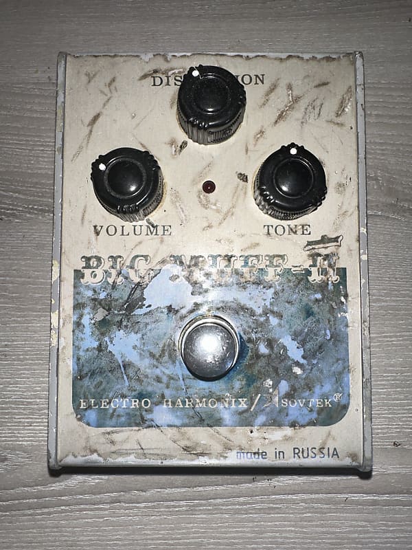Electro-Harmonix Big Muff V7 Pi (Civil War) 1990s - White/Blue image 1