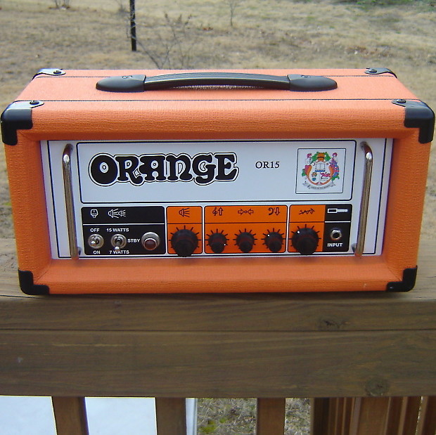 Orange OR15H 15-Watt Tube Guitar Head, Orange Tolex image 1