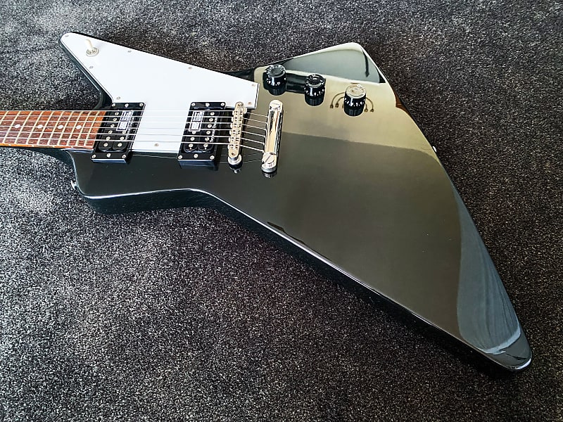 ESP Edwards E-EX-120D Explorer 2012 - Black + gig bag | Reverb ESP Edwards E-EX-120D Explorer 2012 - Black + gig bag | Reverb