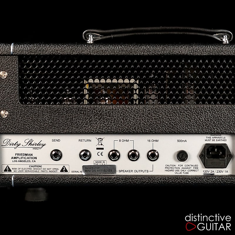 Friedman Dirty Shirley Mini 20 Watt Head Black | Reverb