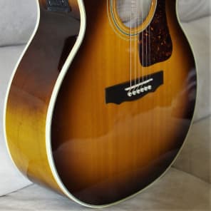 Sweet 16yr Old Guild F47MCE w/HSC All Solid Woods AAAA Flame Maple. Fishman Prefix ProBlend Mic & PU image 8
