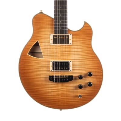 Used Mirage M6E Semi-Hollow Amberburst Flame for sale