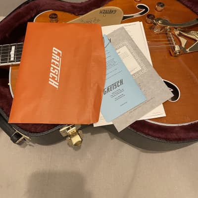 Gretsch G6120TG-DS Players Edition Nashville Hollow Body DS with Bigsby 2021 - Present - Roundup Orange image 1