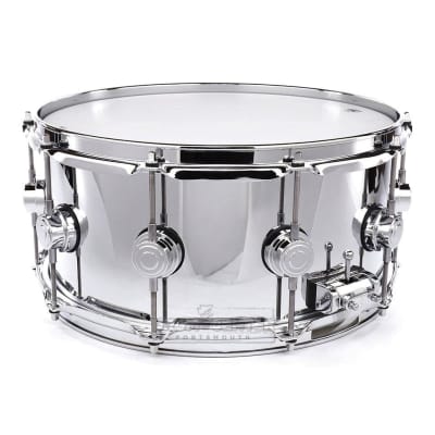 DW Collectors Steel Snare Drum 14x6.5 Polished image 3