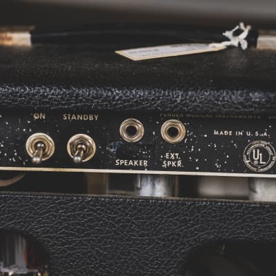 Fender 1966 Bandmaster Black Panel Tube Amplifier Head - Used image 19