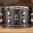 Mapex Black Panther Hydro 13 X 7 Maple Snare Drum, Flat Black Transparent Lacquer