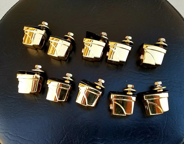 10 Yamaha Maple Custom Gold Snare Tom Lugs
