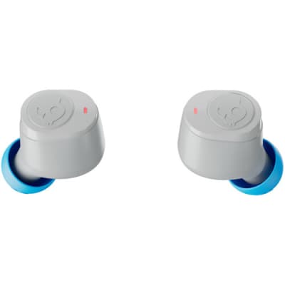 Skullcandy Jib True 2 In-Ear Wireless Earbuds, 32 Hr Battery, Microphone, Works with iPhone Android and Bluetooth Devices - Light Grey/Blue image 3