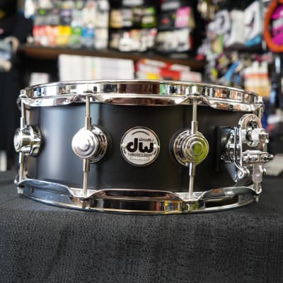 DW USA Collectors Series 5x14" Maple Snare Drum - Ebony Satin Oil Finish (2025) image 5