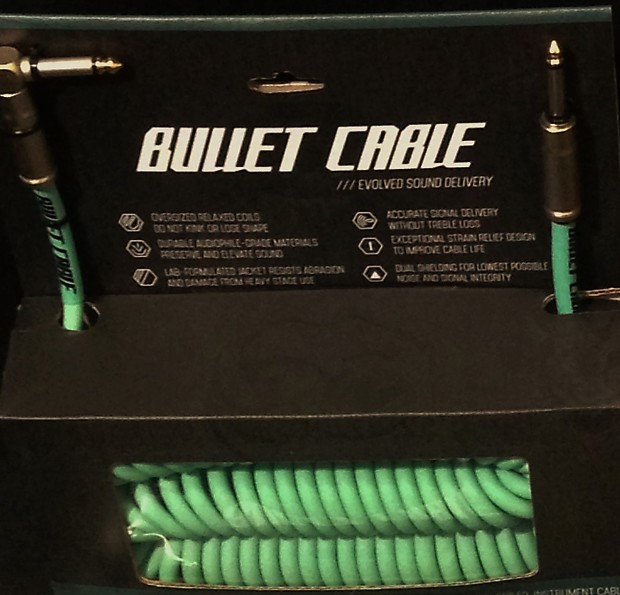 Bullet Cable BC-30CCSEA Premium Vintage 1/4" TS Coil Instrument Cable - 30' image 1