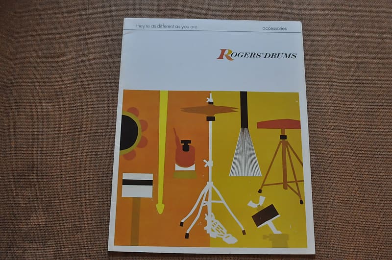 Rogers drums accessories vintage catalog booklet brochure. Reverb