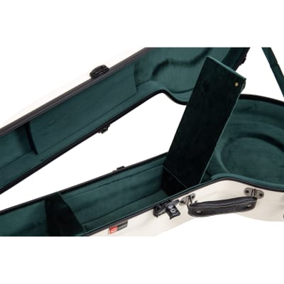 Crossrock Fiberglass Banjo Case-Fits Mastertone & Most 5-String Styles, with Interior Compartment, Backpack Straps, Hygrometer, TSA Lock image 8