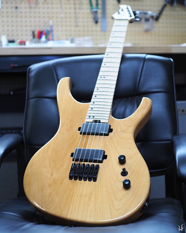 Halo Wide Neck Guitar (48.5mm), Octavia 6 String Electric, EMG Pickups - Natural image 1
